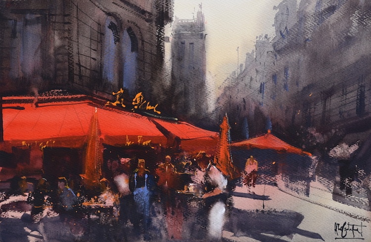 Alvaro Castagnet Watercolor Paintings