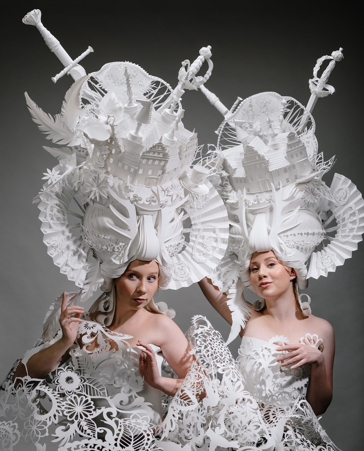Asya Kozina and Dmitriy Kozin Paper Wigs