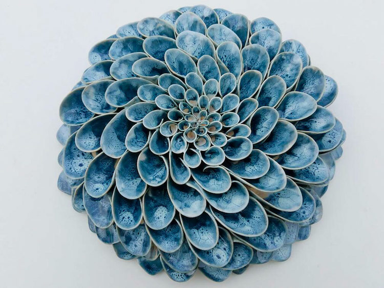 porcelain clay flowers