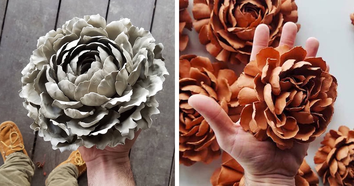 Realistic Porcelain Flowers Capture the Fragility of Nature