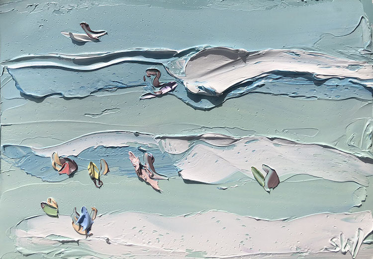 En Plein Air Beach Paintings by Sally West