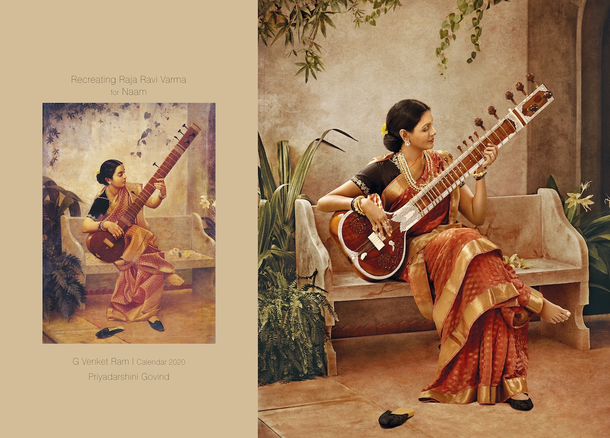 Paintings Recreated as Photos of Raja Ravi Varma's Work