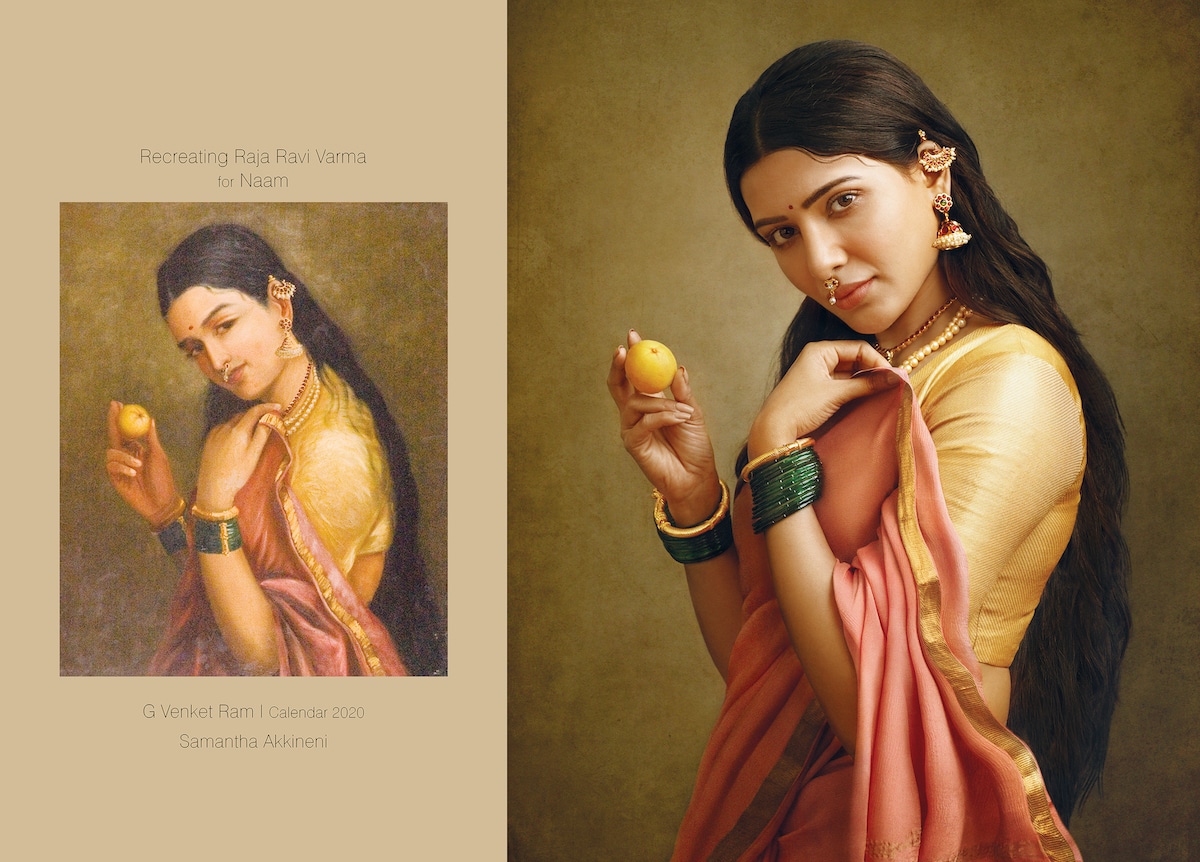 Calendar Features Raja Ravi Varma Paintings Recreated as Photos