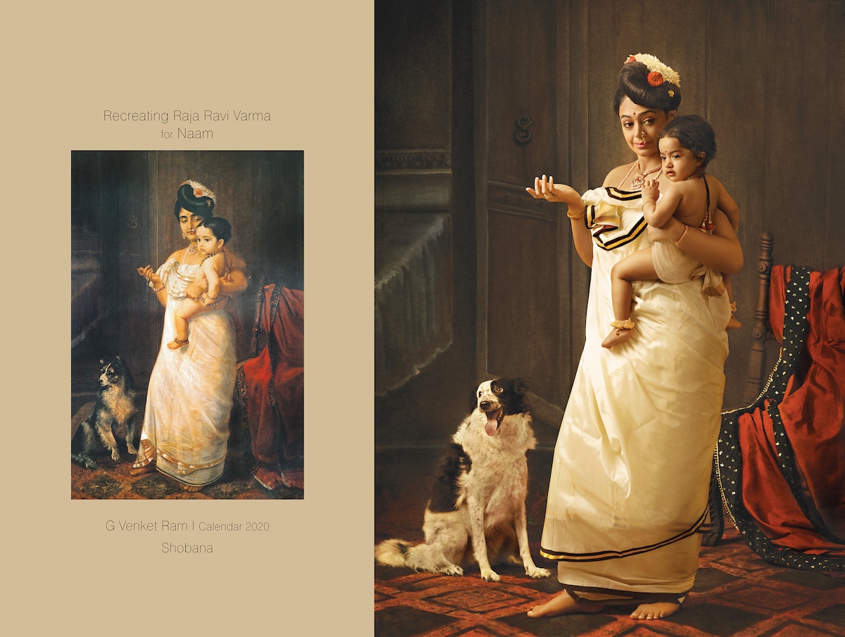 Paintings Recreated as Photos of Raja Ravi Varma's Work