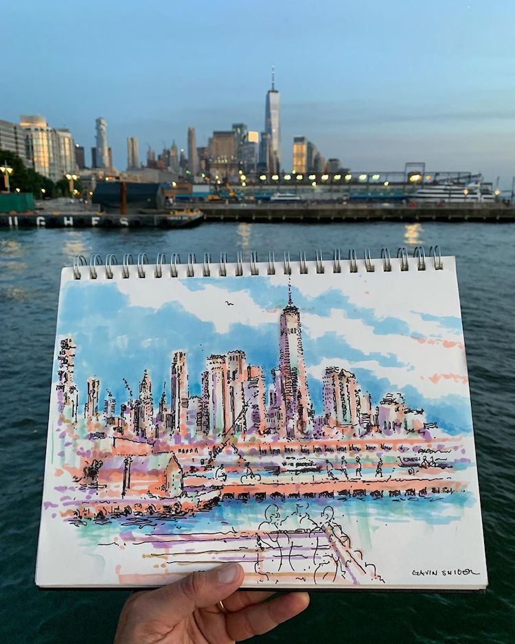 Urban Sketching of New York City