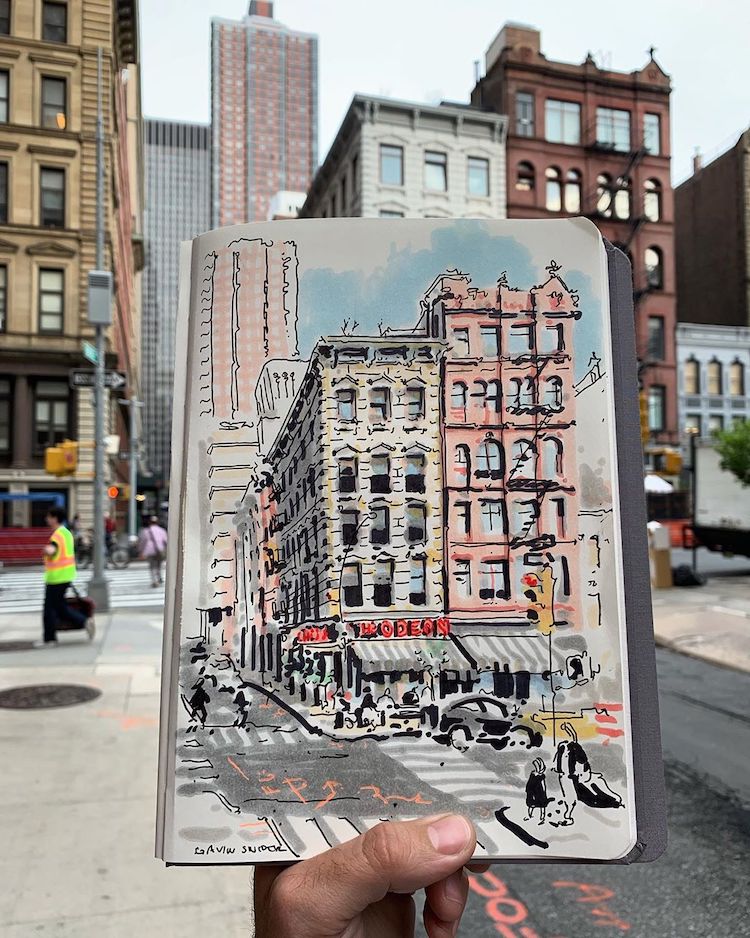 dibujos de nueva york