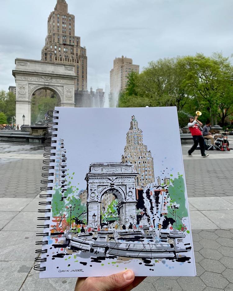 Using Markers for Urban Sketching