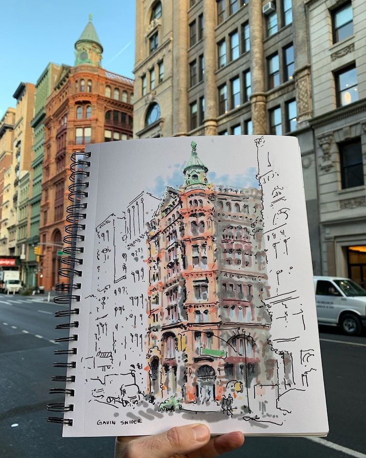 dibujos de nueva york