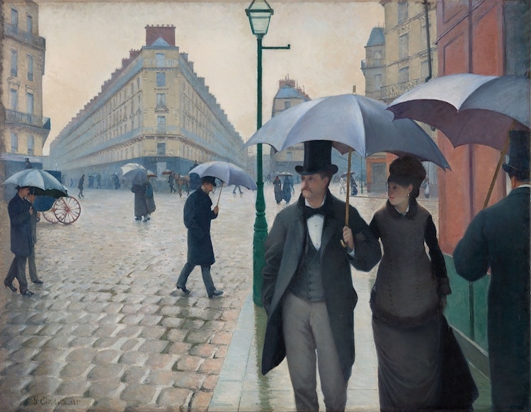 Calle de París, día lluvioso