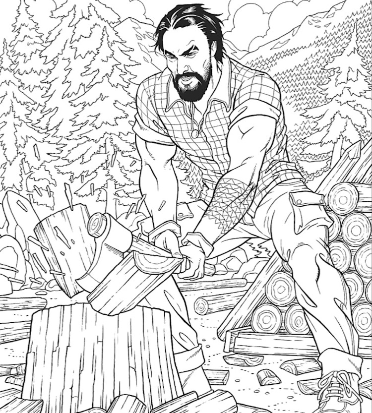 Download This Fantastic Jason Momoa Coloring Book Will Inspire Your ...
