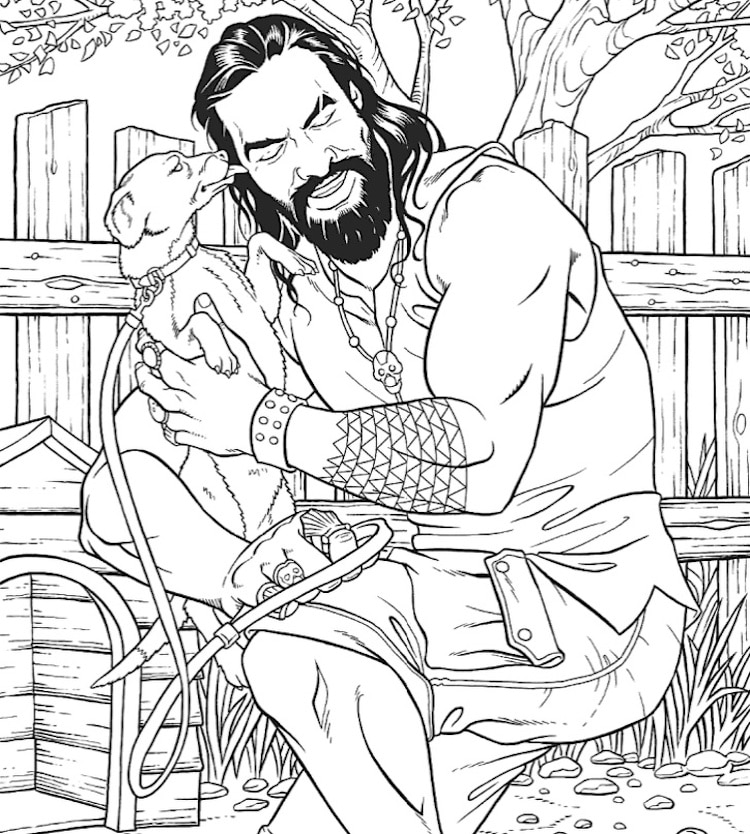 Jason Momoa Coloring Book