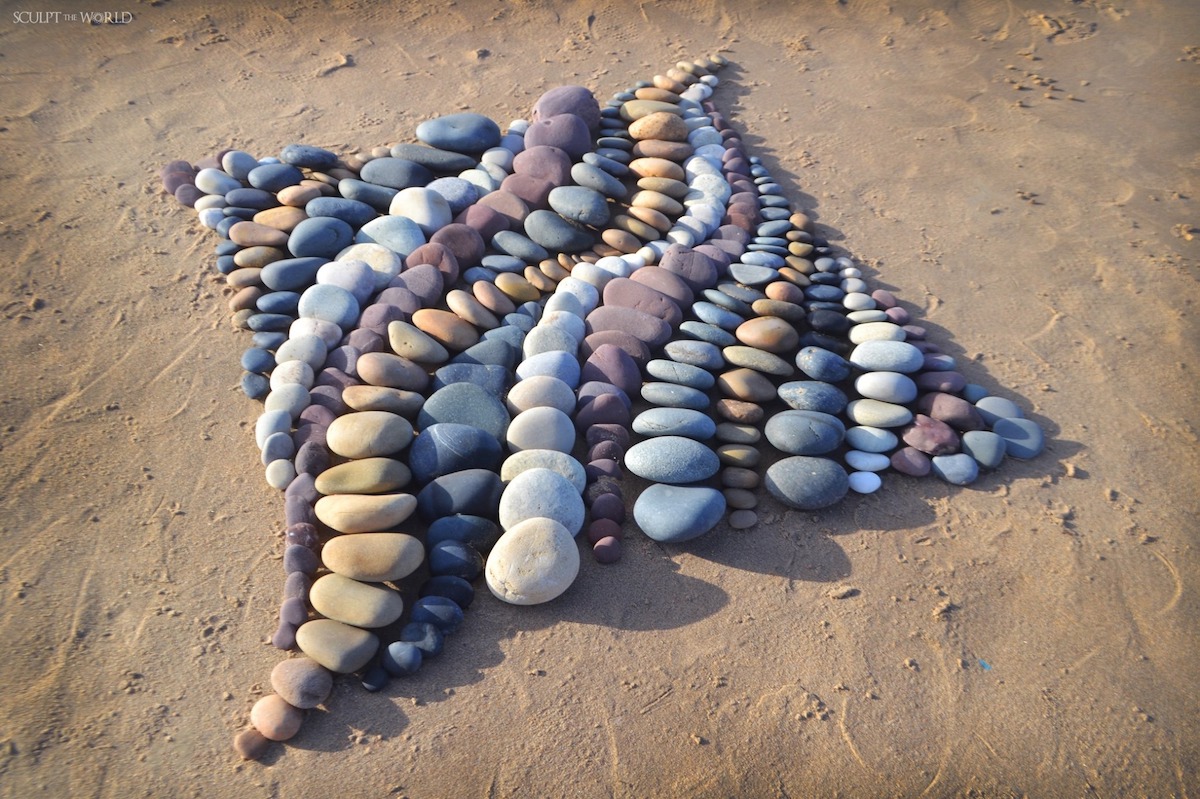 Obras de arte con piedras por Jon Foreman