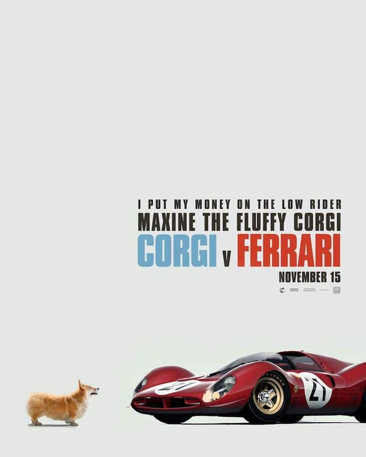 Maxine the Corgi in Reimagined Film Posters