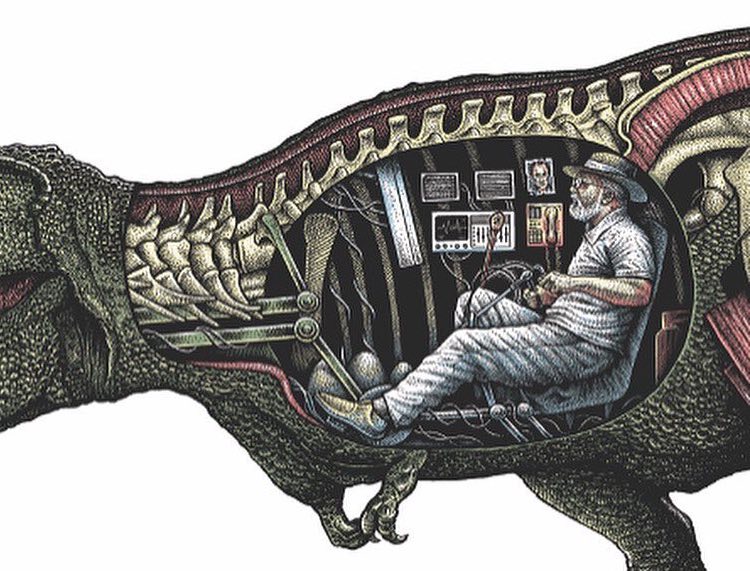 Jurassic Park Illustration by Paul Jackson