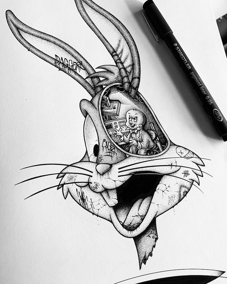 Bugs Bunny Illustration by Paul Jackson