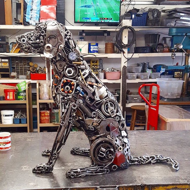 Artist Turns Scrap Metal Into Larger Than Life Outdoor Sculptures