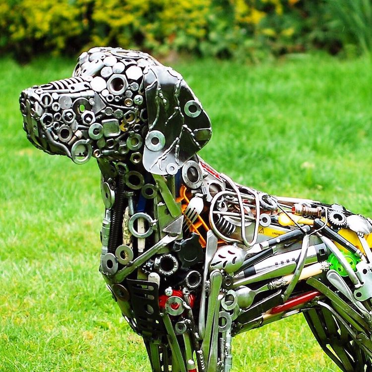 Artist Turns Scrap Metal Into Larger Than Life Outdoor Sculptures