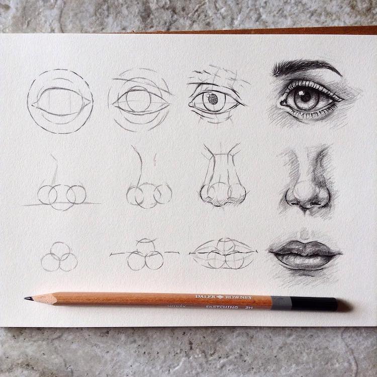 Artist Shares Drawing Tips in Educational Step-by-Step Tutorials