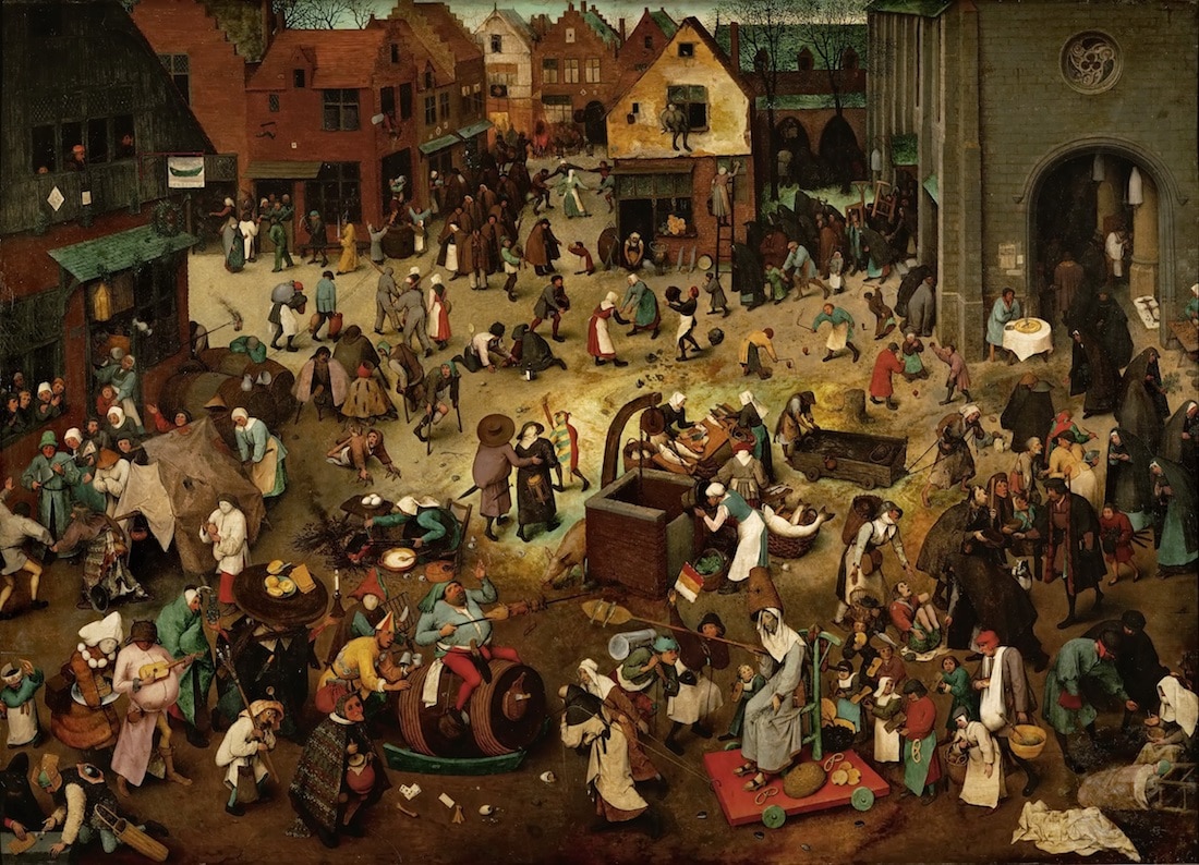 El combate entre don Carnal y doña Cuaresma de Pieter Bruegel el Viejo