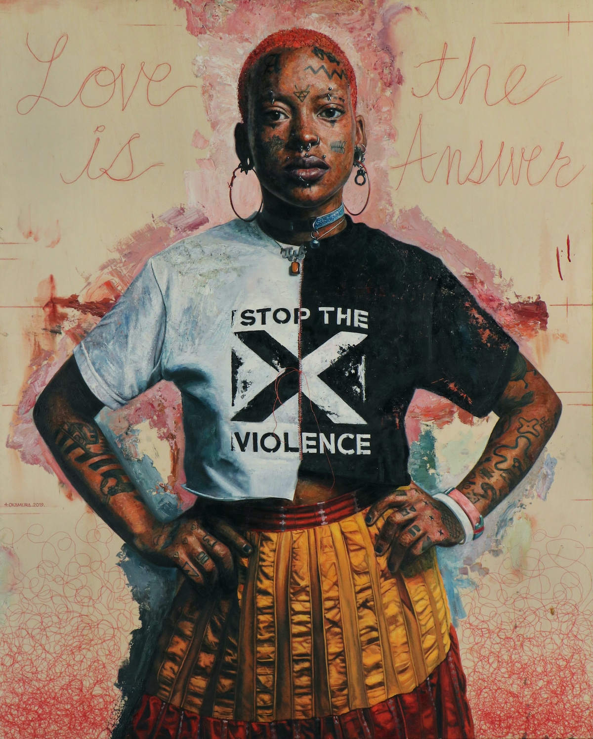 retratos al oleo de mujeres Tim Okamura