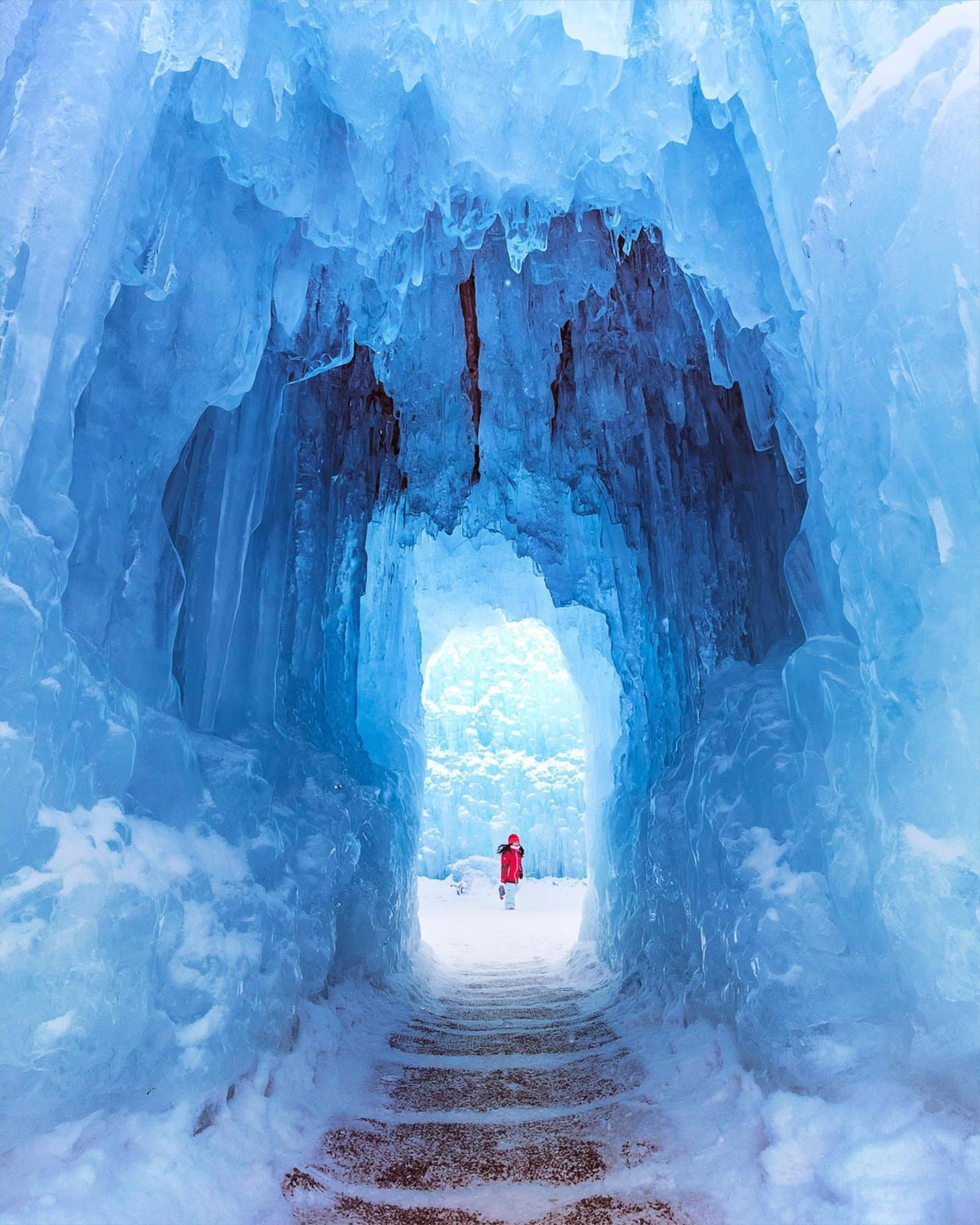 Ice Cave in Hokkaido