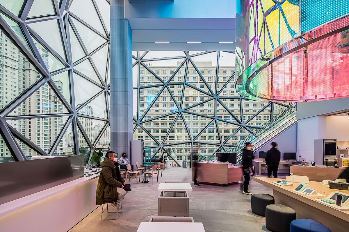 Interior of the Galleria Department Store in Gwanggyo, South Korea