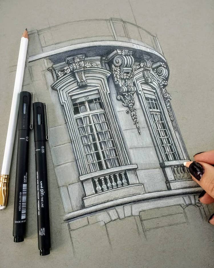 The Incredible Architectural Drawings of SelfTaught Artist Demi Lang