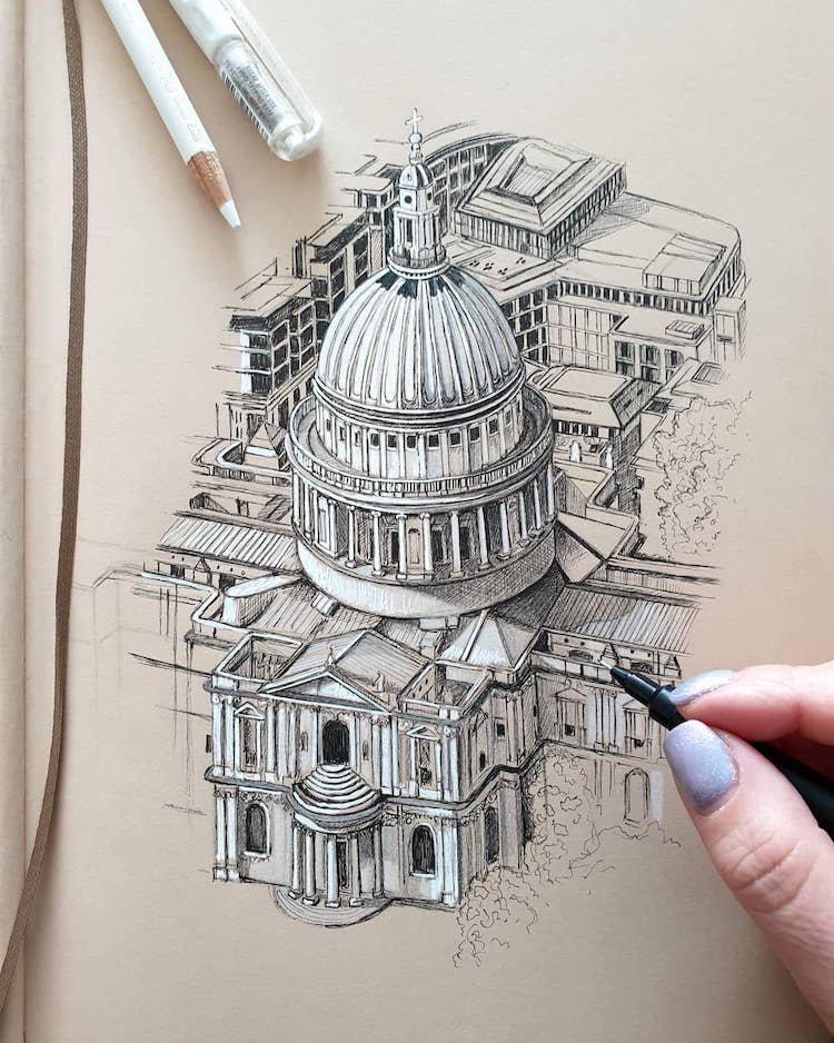 Update 152+ perspective sketches of buildings super hot