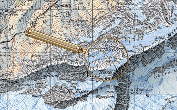 dibujos ocultos en los mapas de suiza