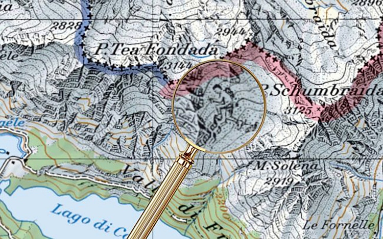dibujos ocultos en los mapas de suiza