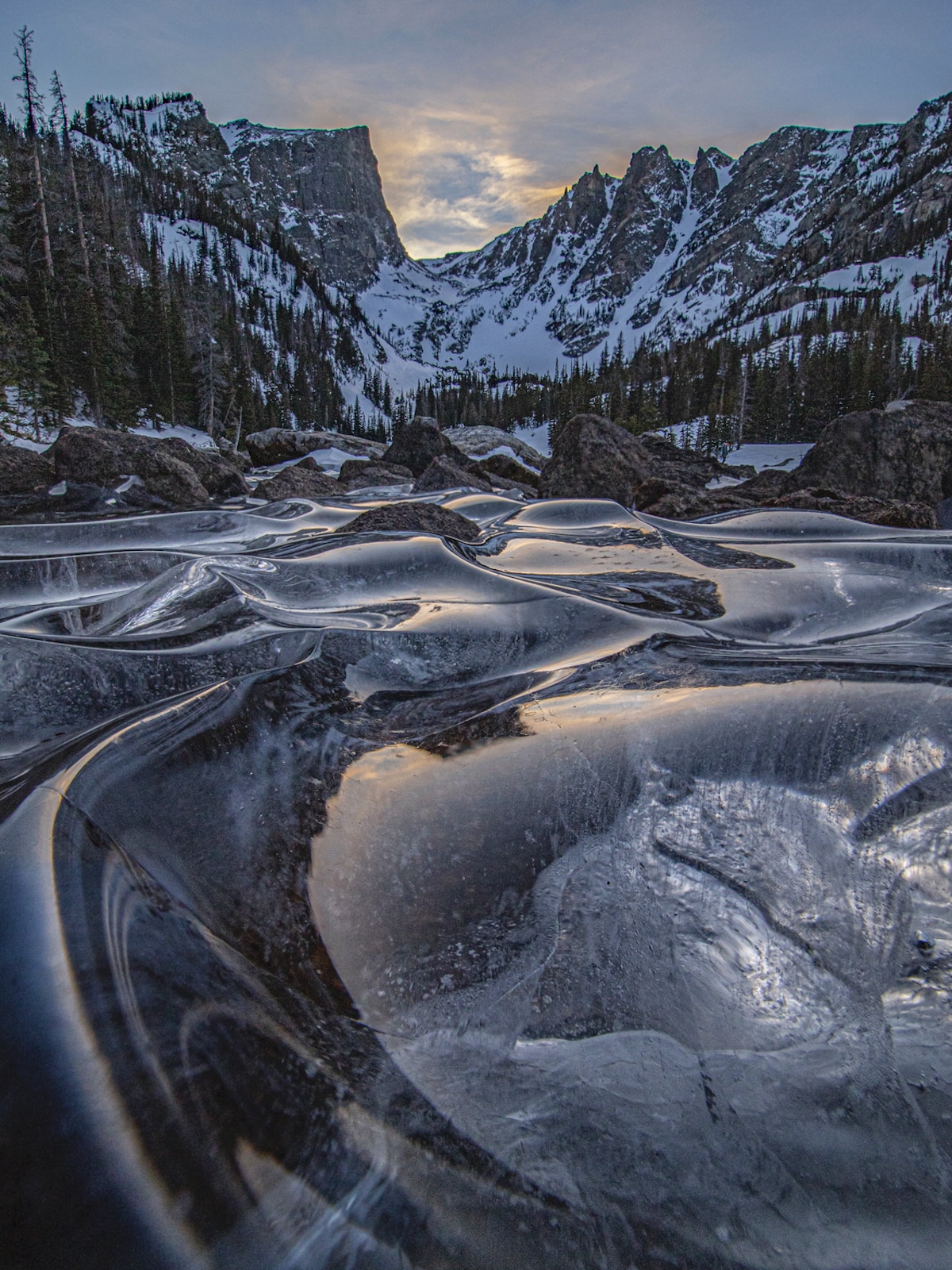 lago congelado por Eric Gross