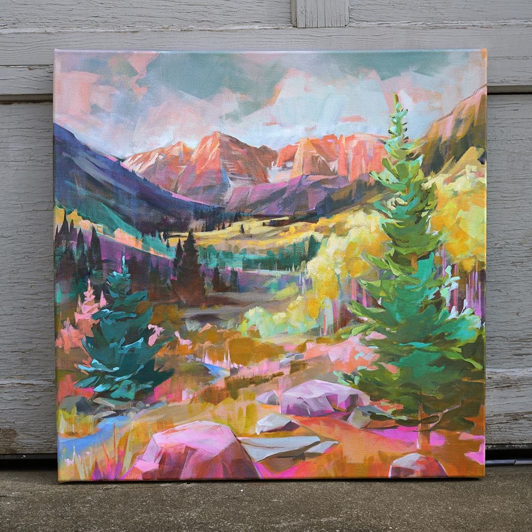 Colorful Landscape Paintings by Jess Franks