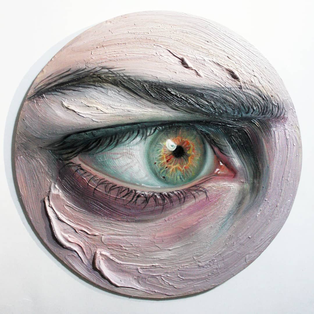 Artist Fills Miniature Wooden Panels With Expressive Portraits of Eyes