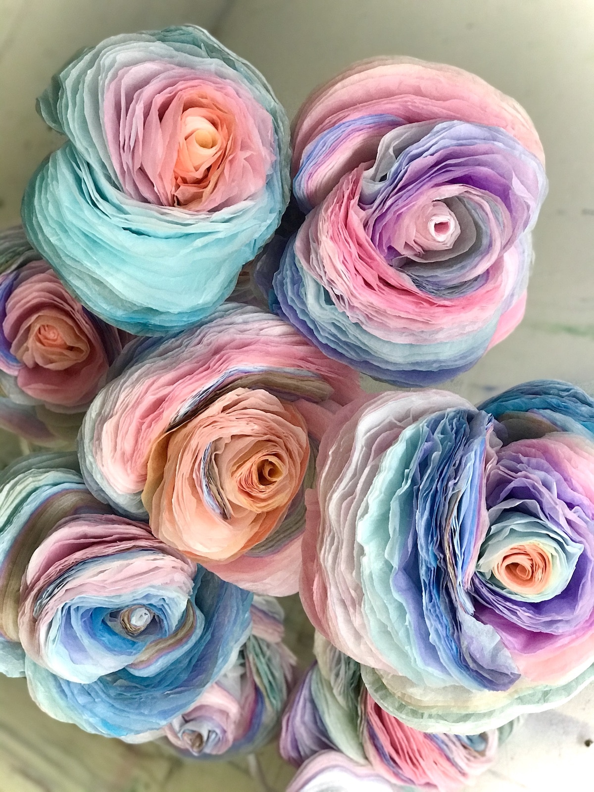 Oversized Tissue Paper Flowers Belong in a Dreamscape