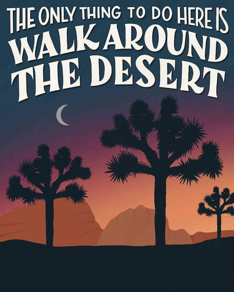Funny Travel Posters for . National Parks Are Based on 1-Star Reviews