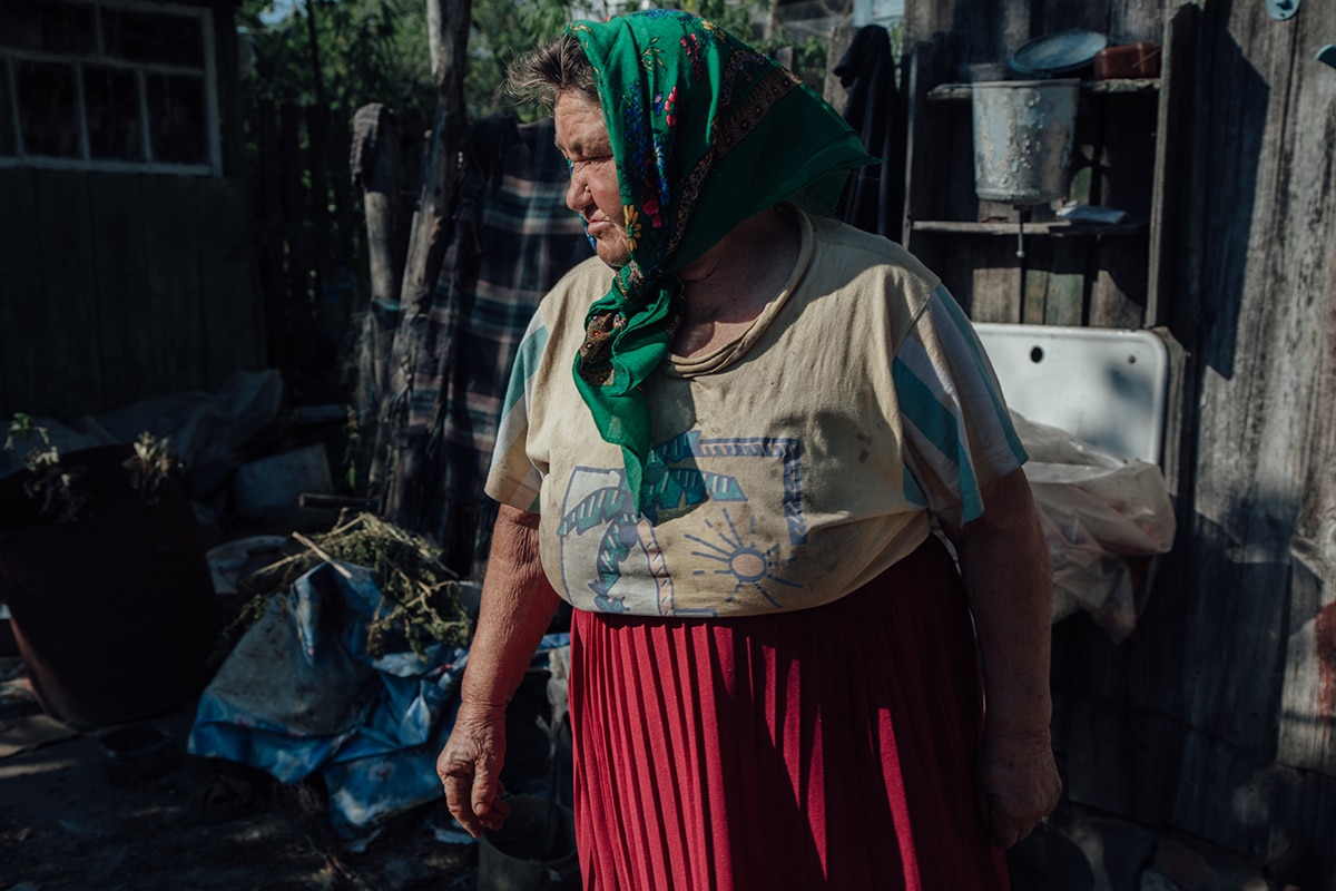 Portrait of Samosely Woman in Chernobyl