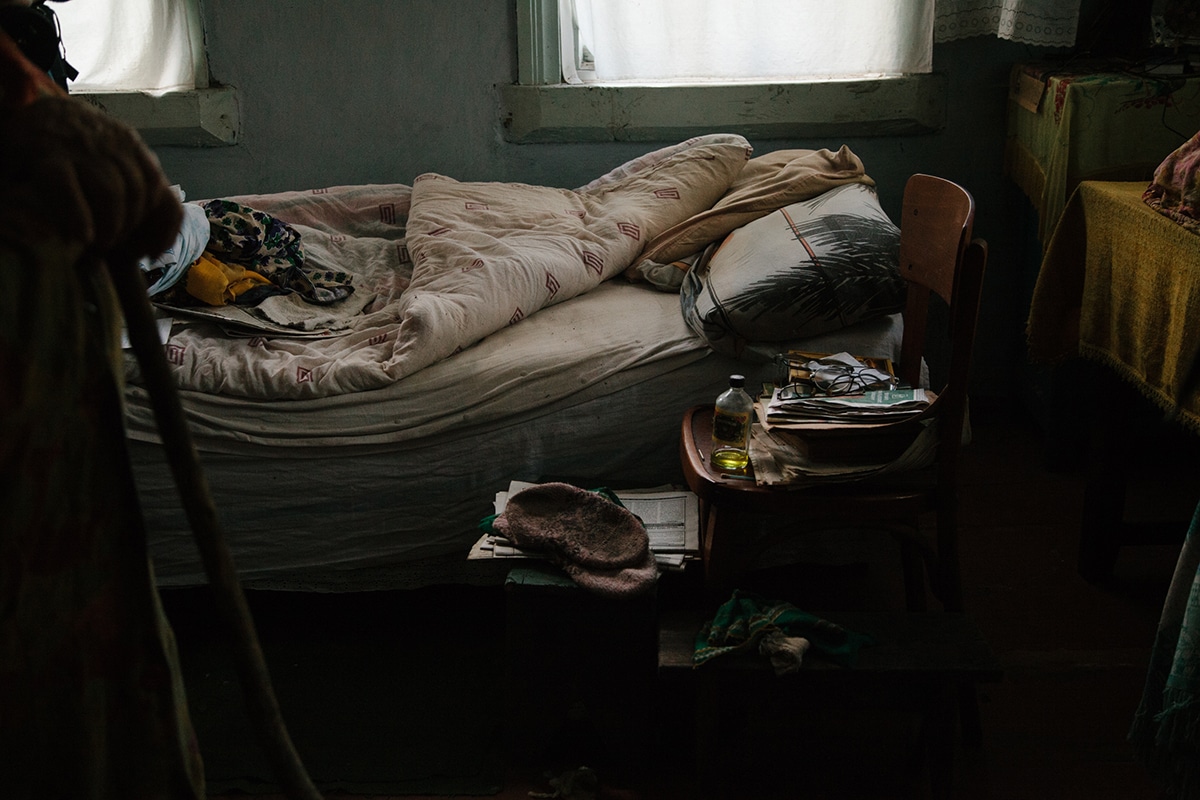 Interior de casa en Chernóbil