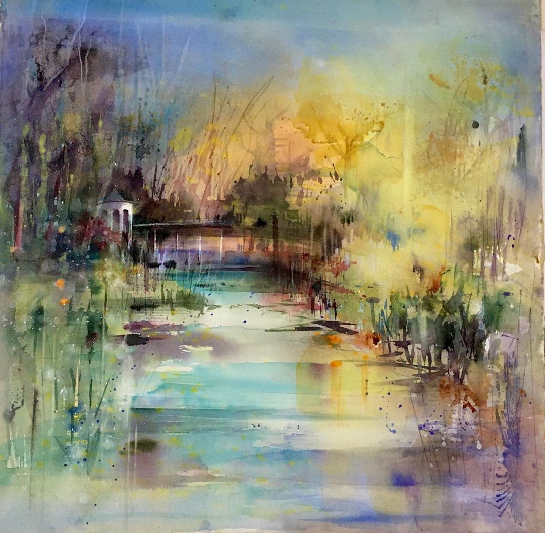 Colorful Watercolor Paintings Capture The Vibrant Beauty Of Stockholm   Watercolor Paintings Gunnel Moheim 15 