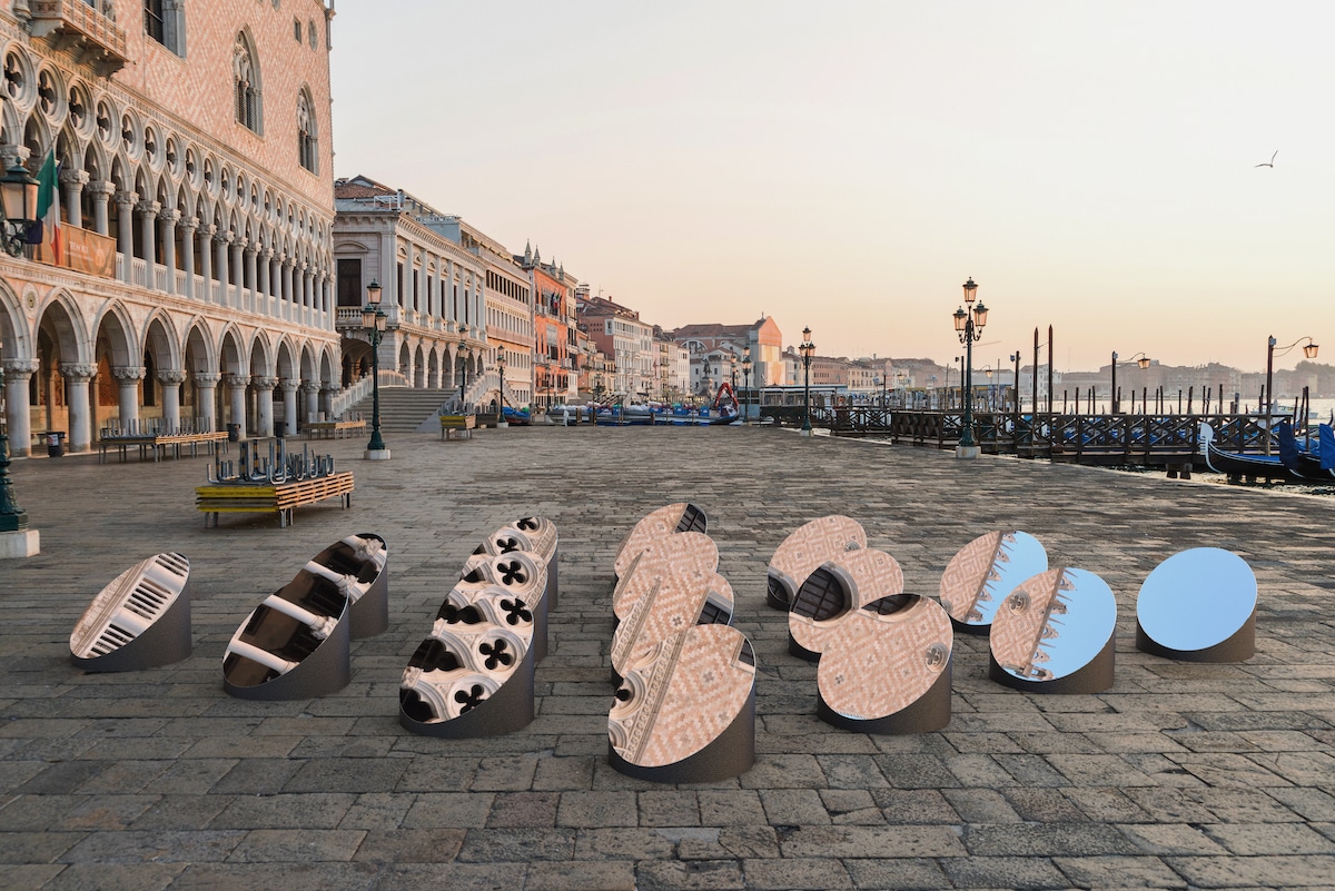 Mirrors Reflecting the Doge's Palace in Venice