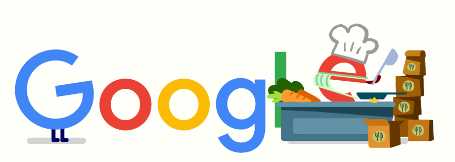 Google Doodle - Thank You Food Service Workers