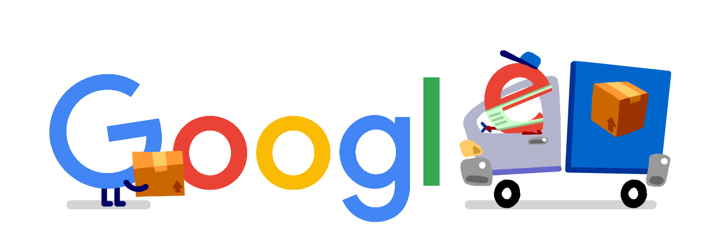 Doodle de Google - Gracias a los trabajadores de embalaje, envío y entrega