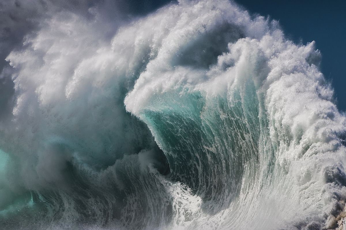 Close Up Photo of Crashing Wave