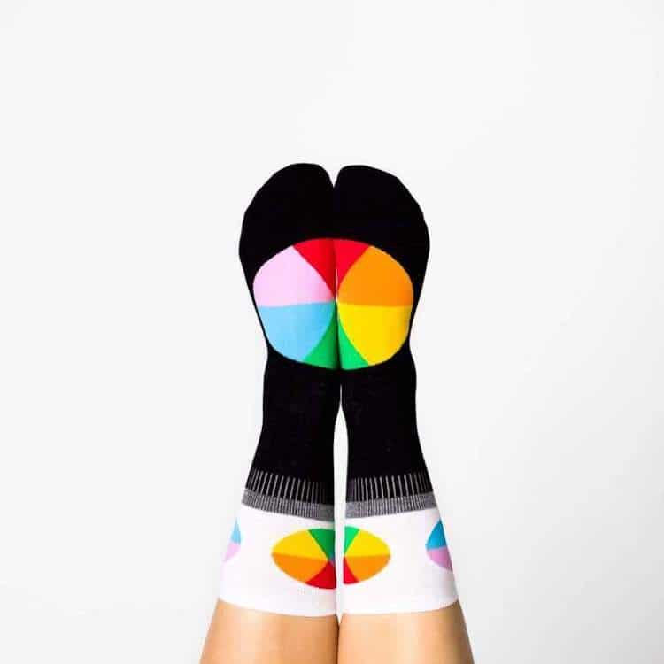 Color Wheel Socks by Yellow Owl Workshop