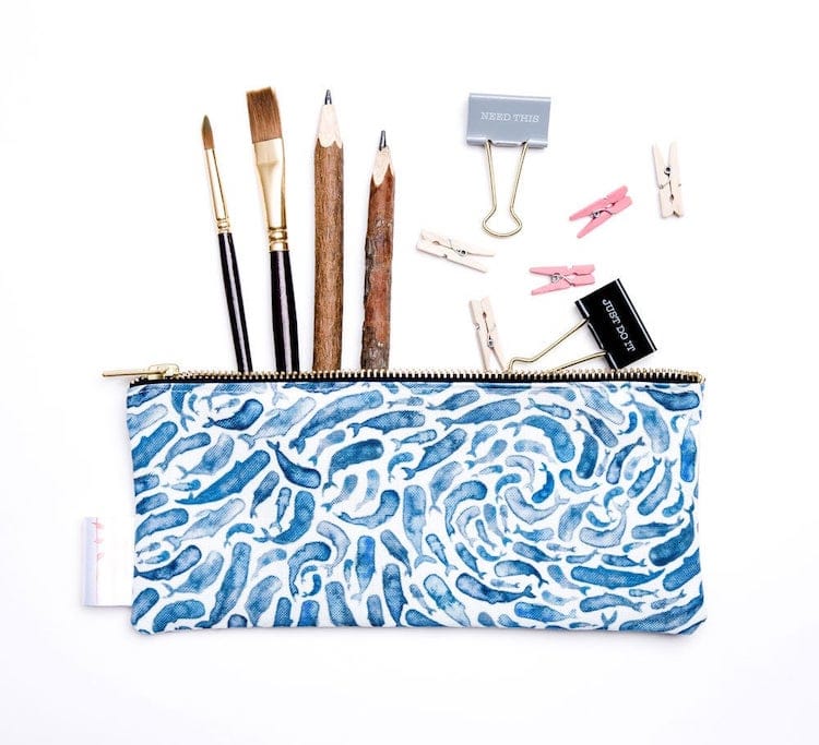 Blue Whale Pencil Case