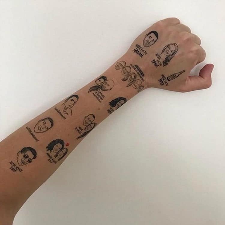 tatuajes temporales personalizados por Lise Grossmann