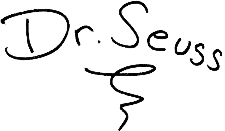 Dr Seuss Signature