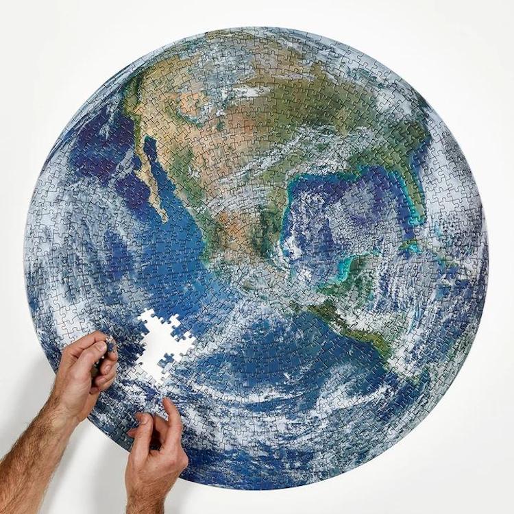 marca Sacrificio Propuesta alternativa Este rompecabezas de la Tierra está basado en una fotografía de la NASA