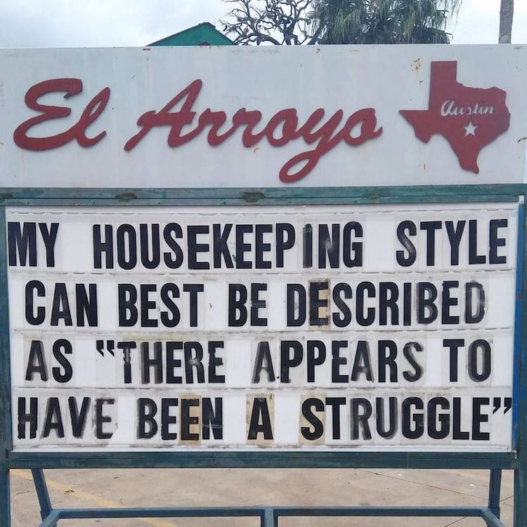 Texan Restaurant Writes Hilarious Signs Every Day