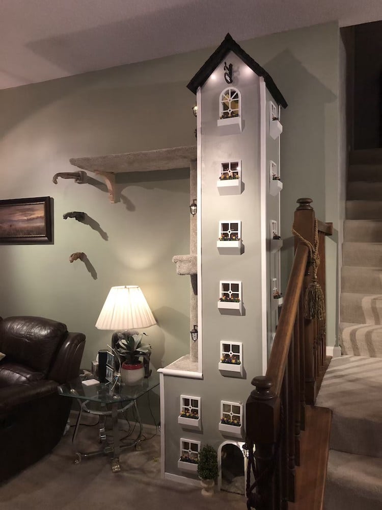 Diy tall cat tree sale