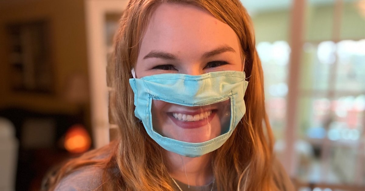 College Student Designs Face Mask For The Hearing Impaired